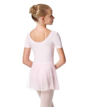 Alternative view of Girls Sleeve Leotard with Built-In Skirt